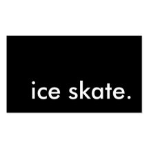 ice skate. business card template