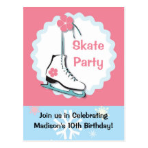 Ice Skate Postcard