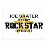 Ice Skater Rock Star by Night Post Cards