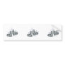ice skates and snowflakes graphic bumper stickers