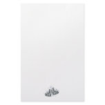 ice skates and snowflakes graphic stationery design