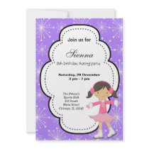 Ice Skating Birthday (Purple)