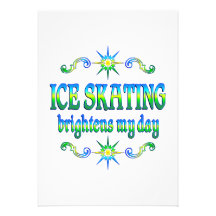 Ice Skating Brightens Custom Invites