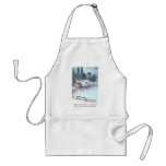 Ice Skating by Moonlight Vintage Christmas aprons