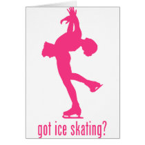 Ice Skating Greeting Card
