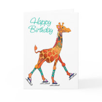 Ice Skating Giraffe Birthday