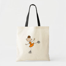 Ice Skating Girl In Orange Bag