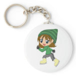Ice-skating Girl Keychain