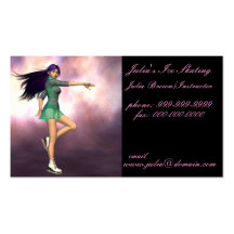 Ice Skating Instructor Business Cards