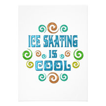 ICE SKATING IS COOL INVITATIONS
