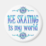 Ice Skating is My World Fridge Magnets