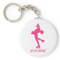 Ice Skating Key Chain