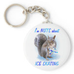 Ice Skating Nut keychains