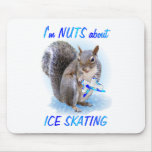Ice Skating Nut Mousepads