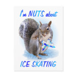 Ice Skating Nut postcards