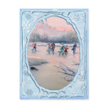 ICE SKATING PARTY by SHARON SHARPE postcards