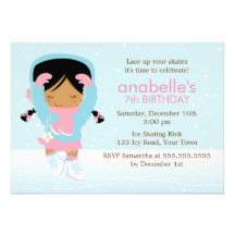 Ice Skating Party Card