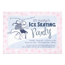 Ice Skating Party Invitation
