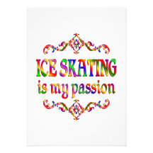 Ice Skating Passion Personalized Invites