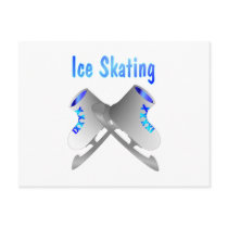 Ice Skating Postcard