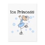 Ice Skating Princess Tshirts and Gifts postcards