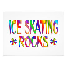 ICE SKATING ROCKS CUSTOM INVITATIONS