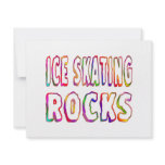 Ice Skating Rocks invitations