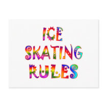 Ice Skating Rules Post Card