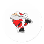 Ice Skating Santa stickers