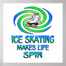 Ice Skating Spins Posters