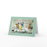 Ice Skating,vintage cards