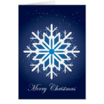 Ice Snow Flake Greeting Card