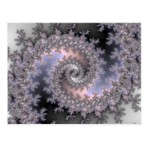 Ice Swirl - Fractal Postcard
