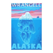 Iceberg Cross-Section - Wrangell, Alaska Gallery Wrap Canvas