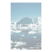 Iceberg, Greenland Winter Customized Stationery
