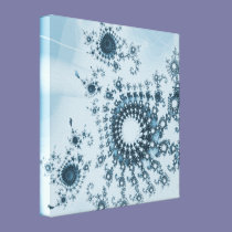 Icecap Spirals Fractal canvas prints