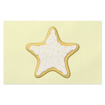 Iced Star Cookie. Yellow and Cream. Full Colour Flyer