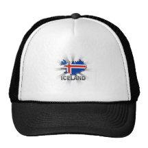 Iceland Flag Map 2.0 Mesh Hats