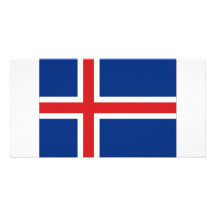 Iceland National Flag Photo Greeting Card