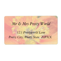 Iceland Poppy Personalized Shipping Labels