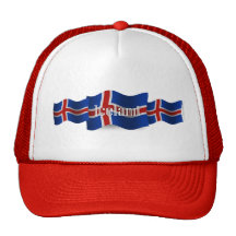 Iceland Waving Flag Hats