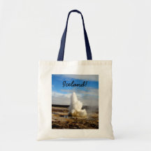 Icelandic Geyser Tote Bags