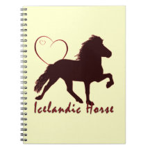 Icelandic Horse Hearts Note Books