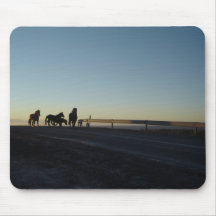 Icelandic horses mouse pad