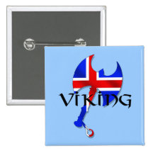 Icelandic Viking gifts for Iceland lovers worldwid Pinback Button