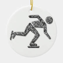 iceskater christmas tree ornament