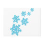 icey Snowflakes blue Postcard