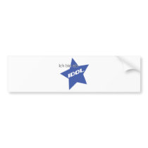 Ich bin ein Idol icon bumper stickers