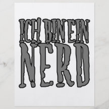 Ich Bin Ein Nerd Flyer Design