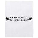 Ich bin nicht Fett T-shirt icon flyers